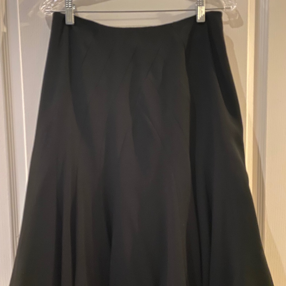 Anne Klein evening dress skirt black with crinoline and lace trim underskirt 8